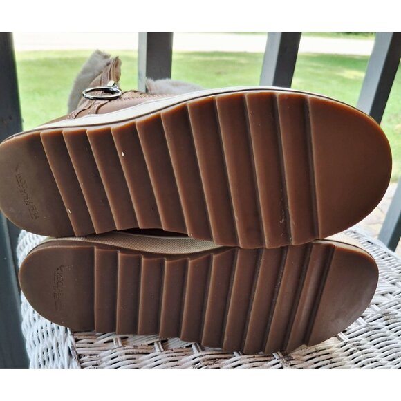 Koolaburra By UGG Womens Brown Suede & Faux Shearling Winter Boots Size 8 Side Z - Picture 11 of 12